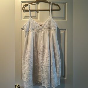 RACHEL Rachel Roy Cream Lace Casual Dress